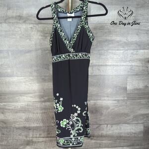 Sophie Max Sleeveless V Neck Summer Dress Size S